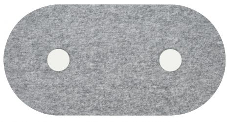 grau Disk und Dots oval 50 grau