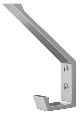 17 mm Hut-Mantelhaken Alu.silberf. 17x76x105mm
